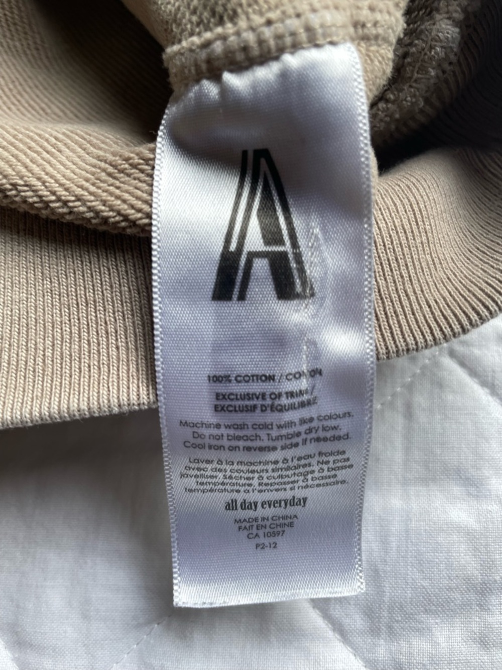 Atrium Collective Heavyweight Crewneck Sweatshirt Beige/Taupe XL Minimalist - Picture 4 of 5